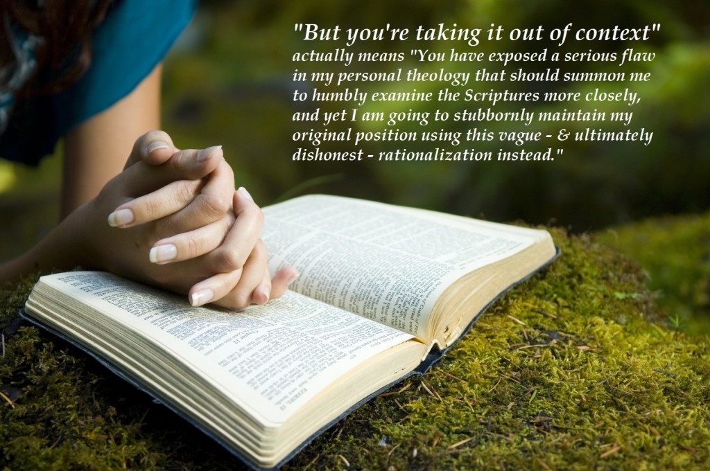 Young woman reading bible by stream in summer